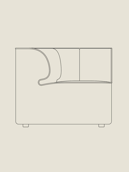Eave Seamline Modular 34" Corner - Custom
