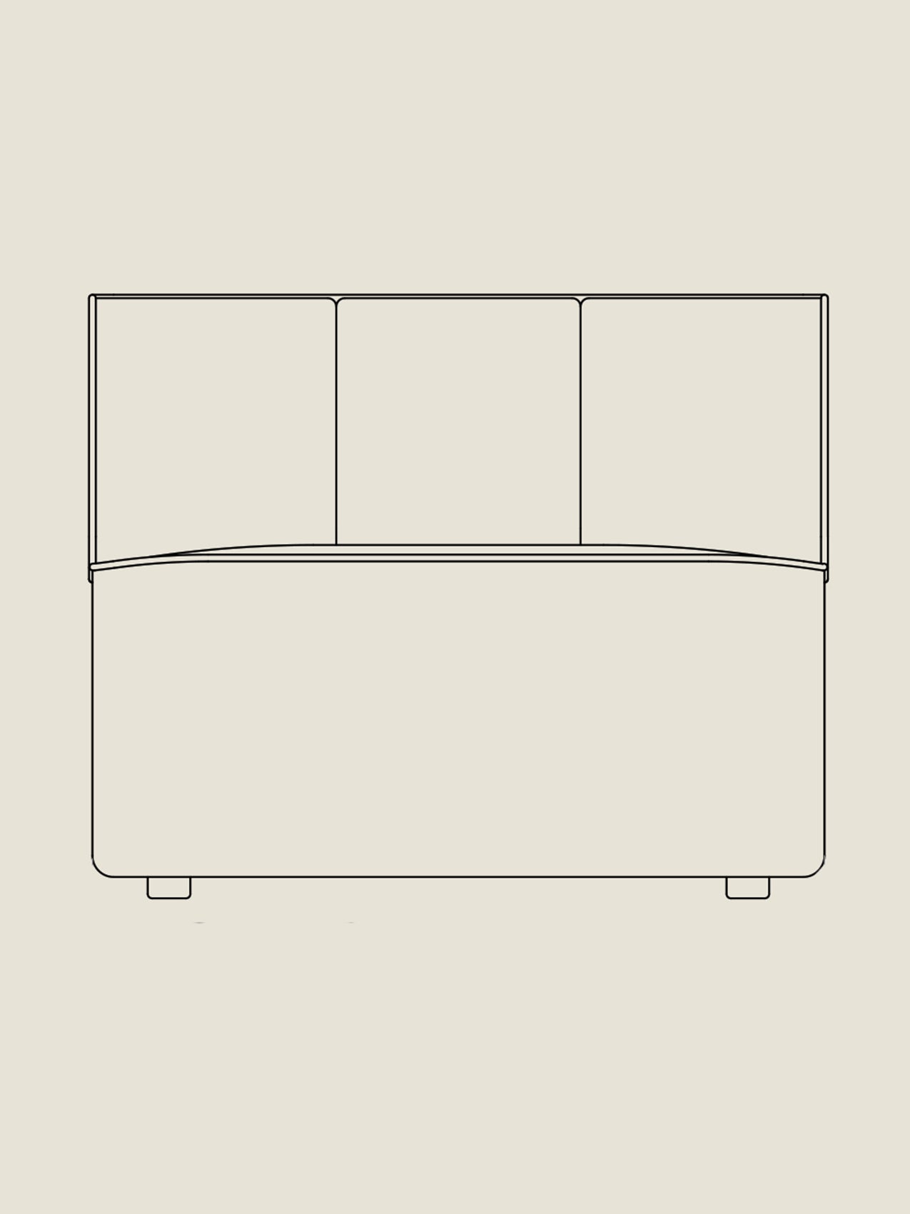 Eave Seamline Modular 34" Open Section - Custom