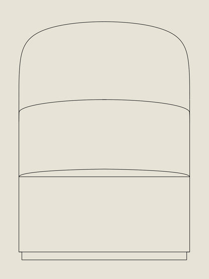 Tearoom Lounge Chair, High Back - Custom