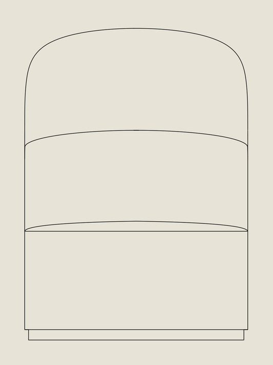 Tearoom Lounge Chair, High Back - Custom