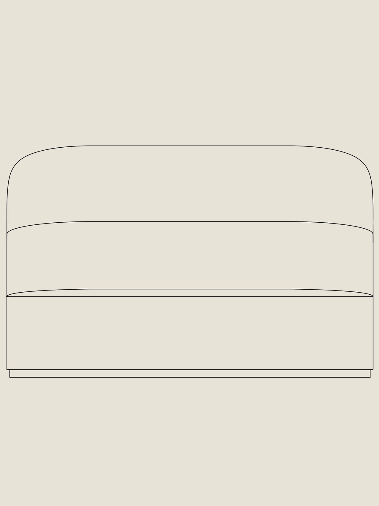 Tearoom Sofa, High Back w/Power Outlet - Custom