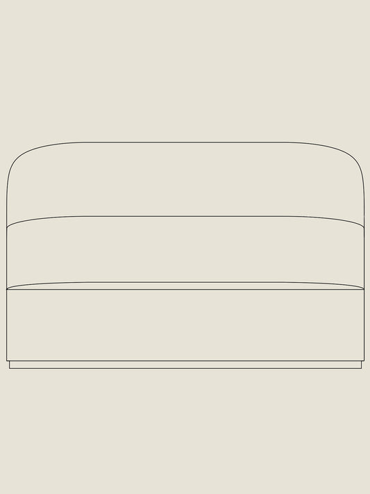 Tearoom Sofa, High Back w/Power Outlet - Custom