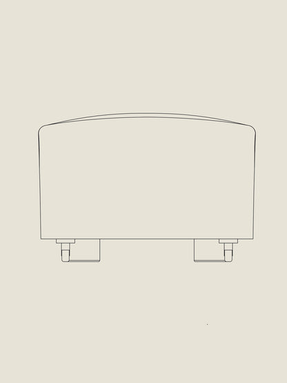 The Tired Man Ottoman - Custom