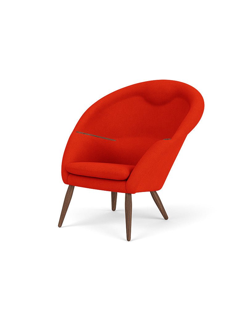 Oda Lounge Chair, Walnut/Hallingdal 65 600 by Audo Copenhagen