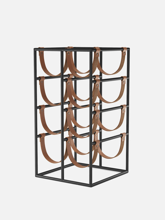 Umanoff Wine Rack-Wine Rack-Arthur Umanoff-Black Powder Coated Steel-menu-minimalist-modern-danish-design-home-decor