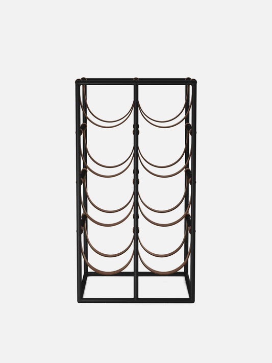 Umanoff Wine Rack-Wine Rack-Arthur Umanoff-Black Powder Coated Steel-menu-minimalist-modern-danish-design-home-decor