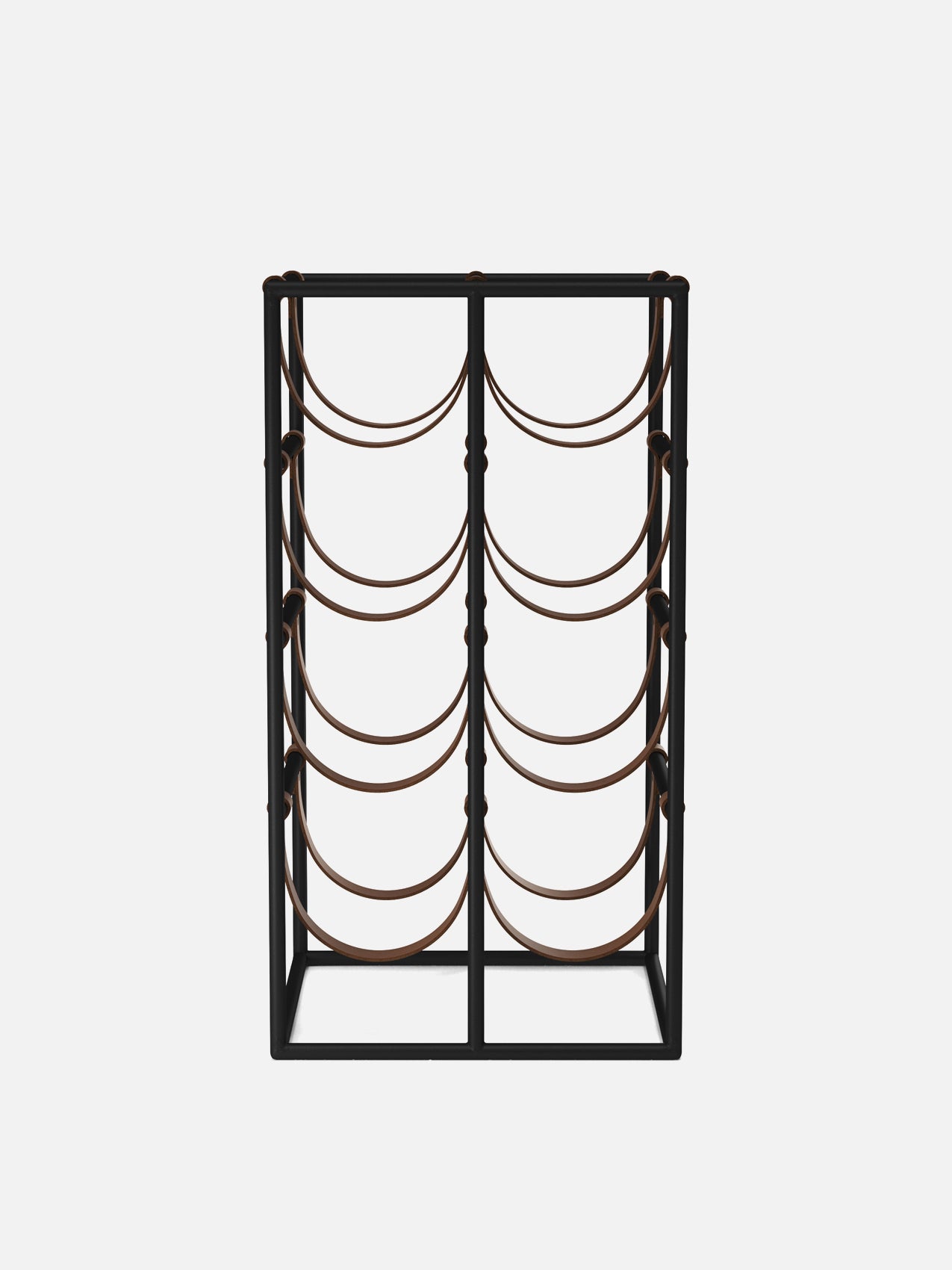 Umanoff Wine Rack-Wine Rack-Arthur Umanoff-Black Powder Coated Steel-menu-minimalist-modern-danish-design-home-decor