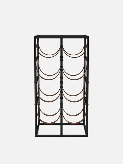 Umanoff Wine Rack-Wine Rack-Arthur Umanoff-Black Powder Coated Steel-menu-minimalist-modern-danish-design-home-decor