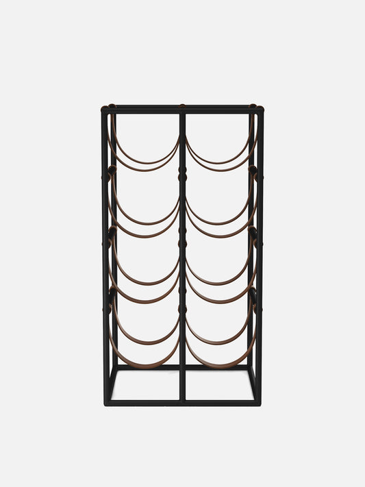 Umanoff Wine Rack-Wine Rack-Arthur Umanoff-Black Powder Coated Steel-menu-minimalist-modern-danish-design-home-decor