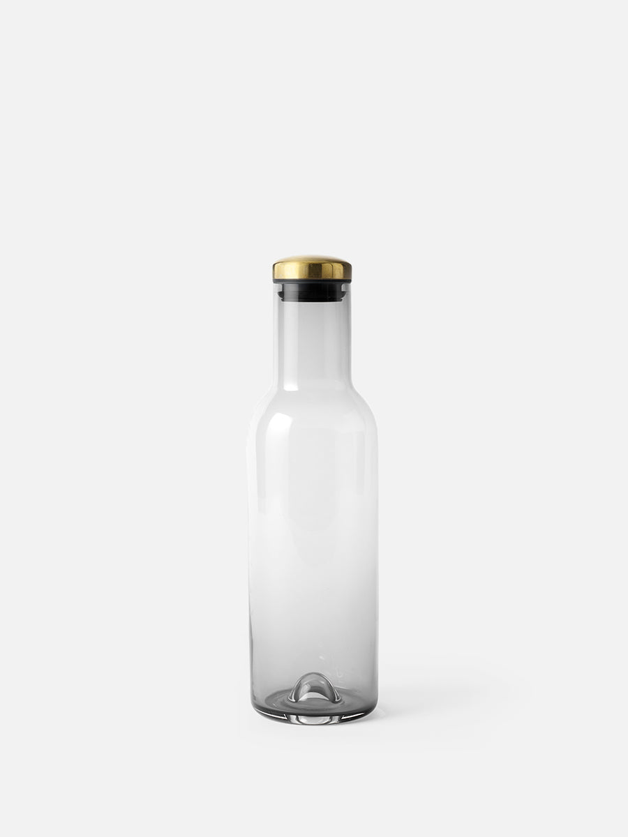 Bottle Carafe w/ Brass Lid