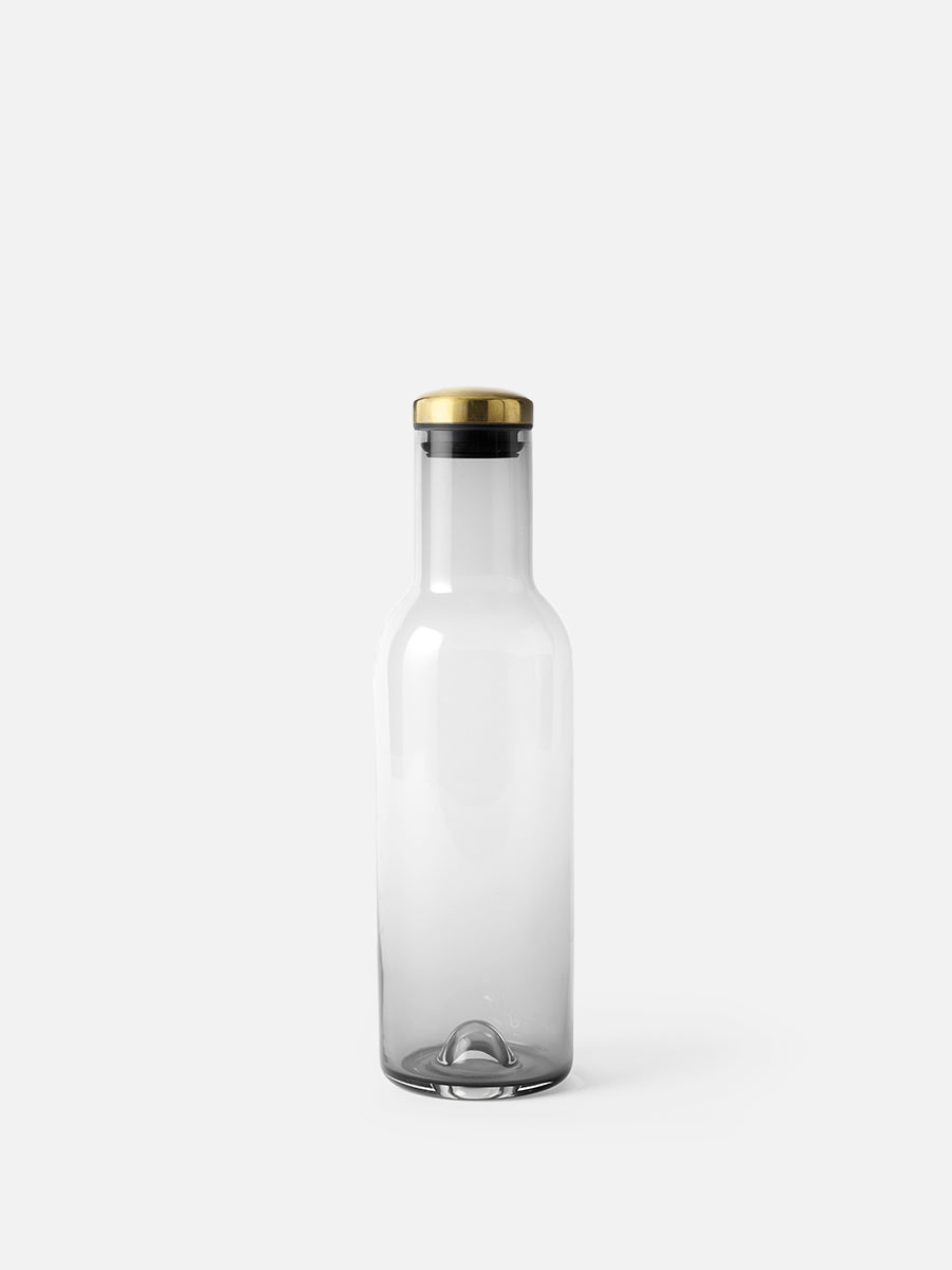 Clear/Brass Bottle Carafe Menu