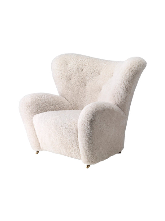 The Tired Man Lounge Chair, Sheepskin