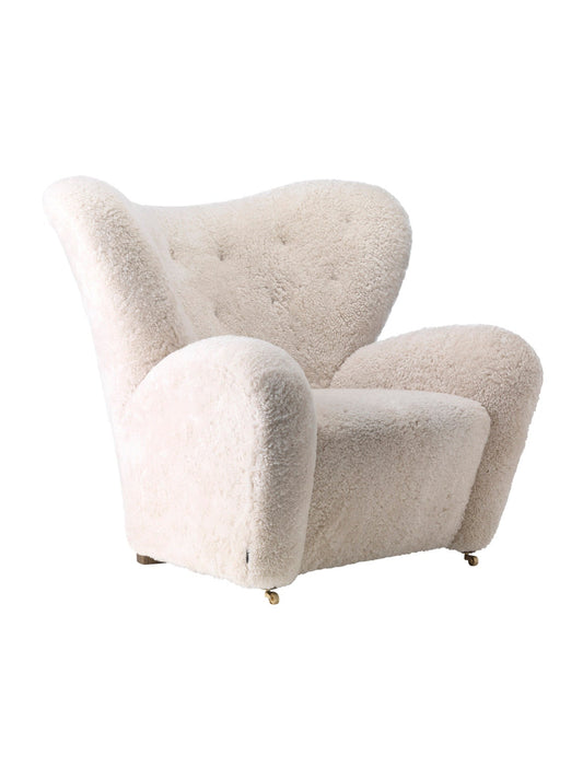 The Tired Man Lounge Chair, Sheepskin