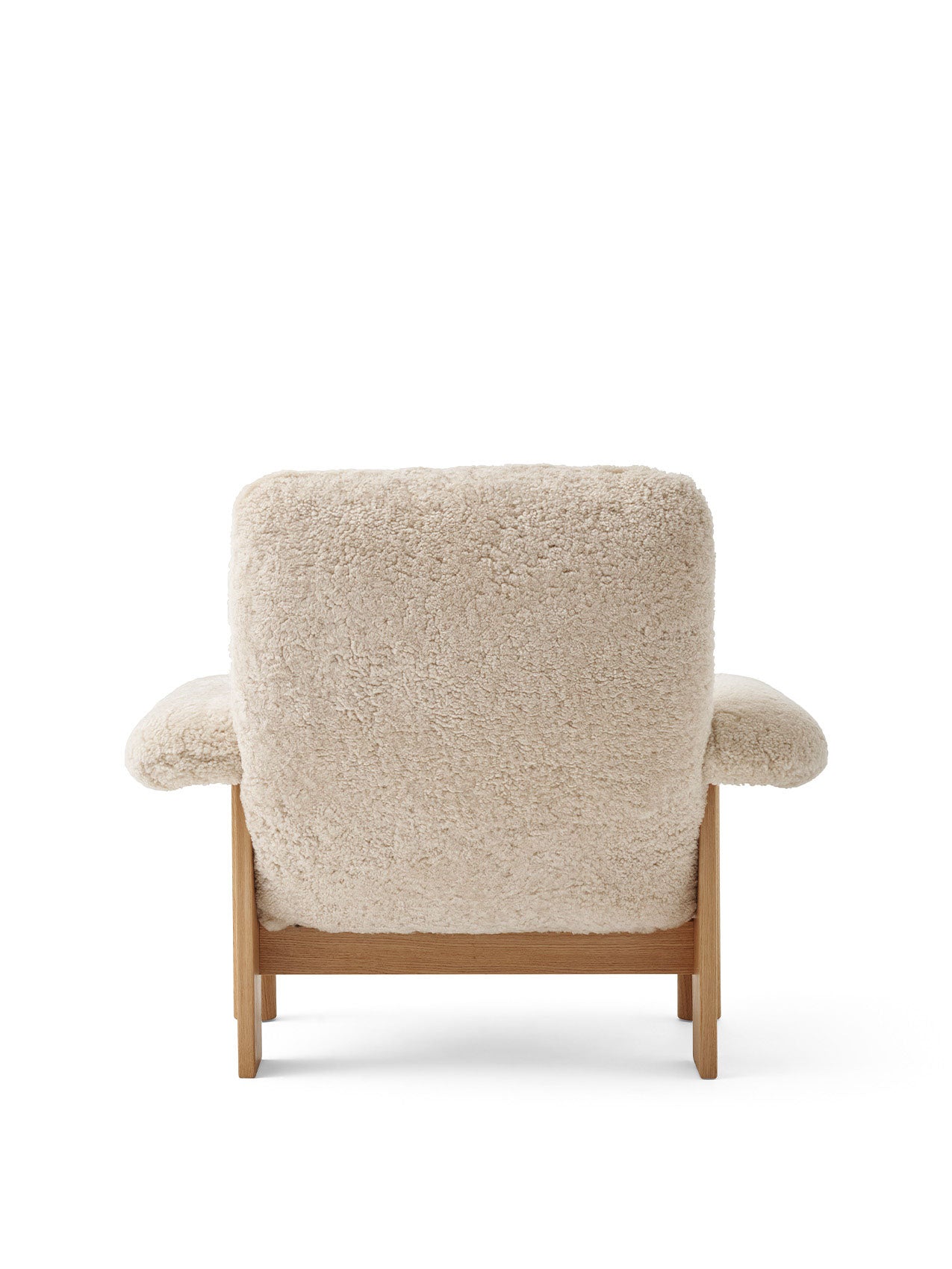 Jupiter 33.5 High Back Wide Faux Shearling Lounge Lounge Chair