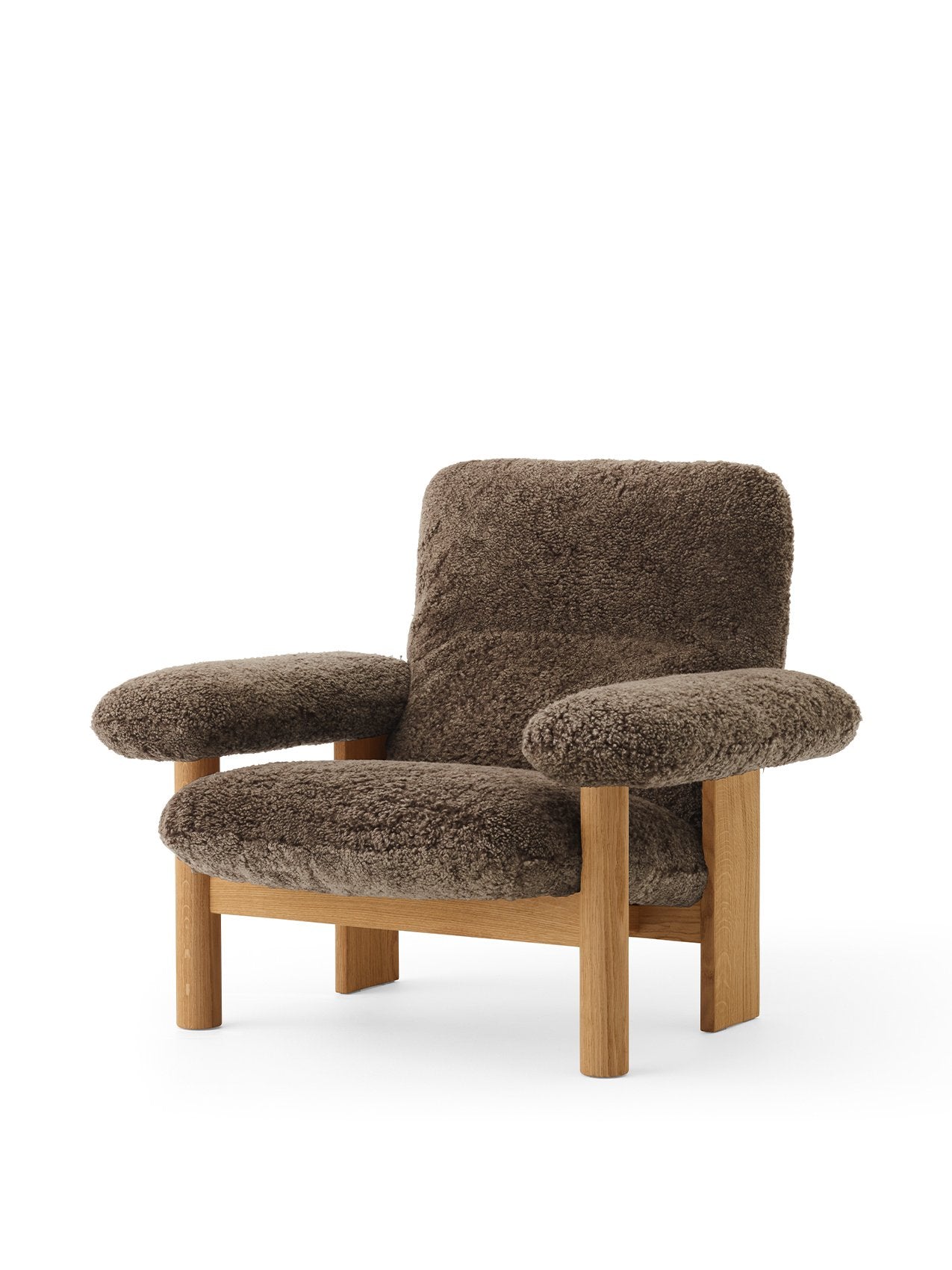 Brasilia, Lounge Chair, Sheepskin-Lounge Chair-MENU Design Shop