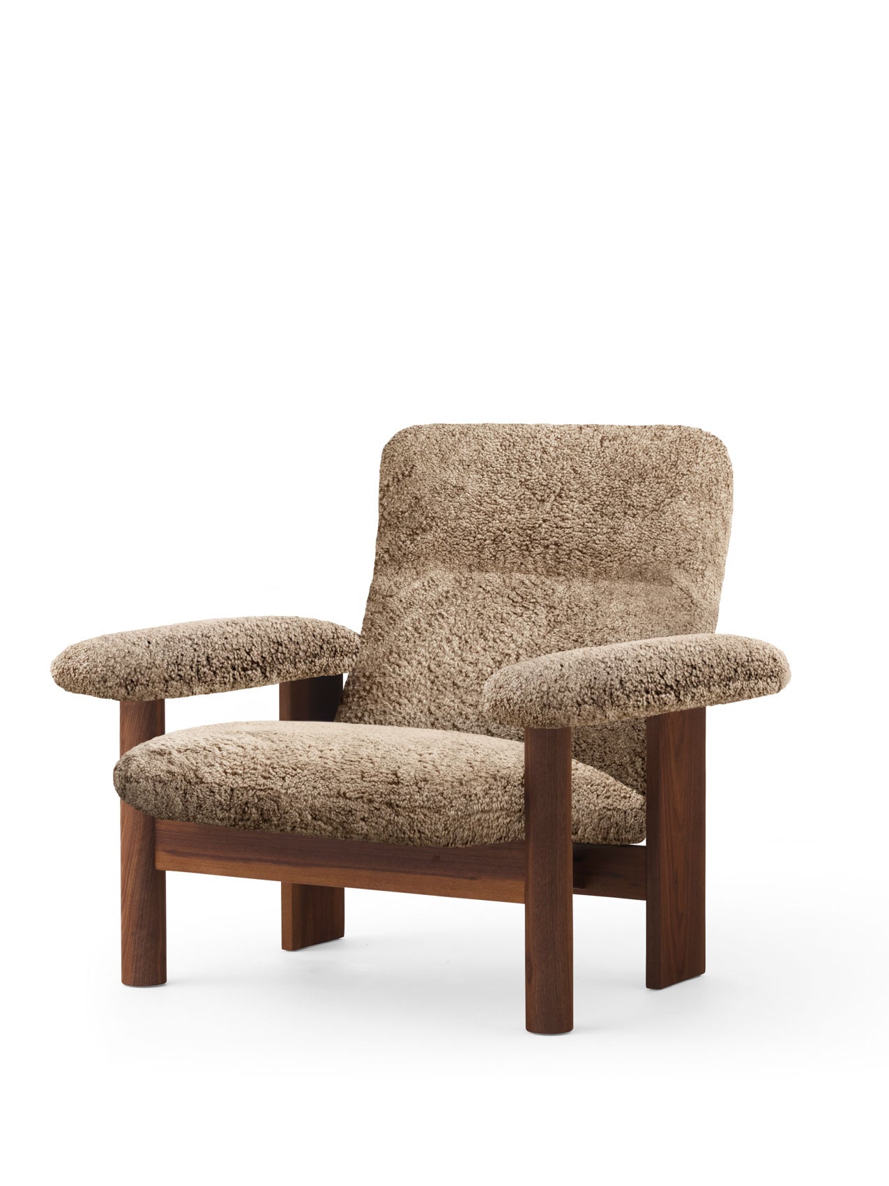 Brasilia, Lounge Chair, Sheepskin-Lounge Chair-MENU Design Shop