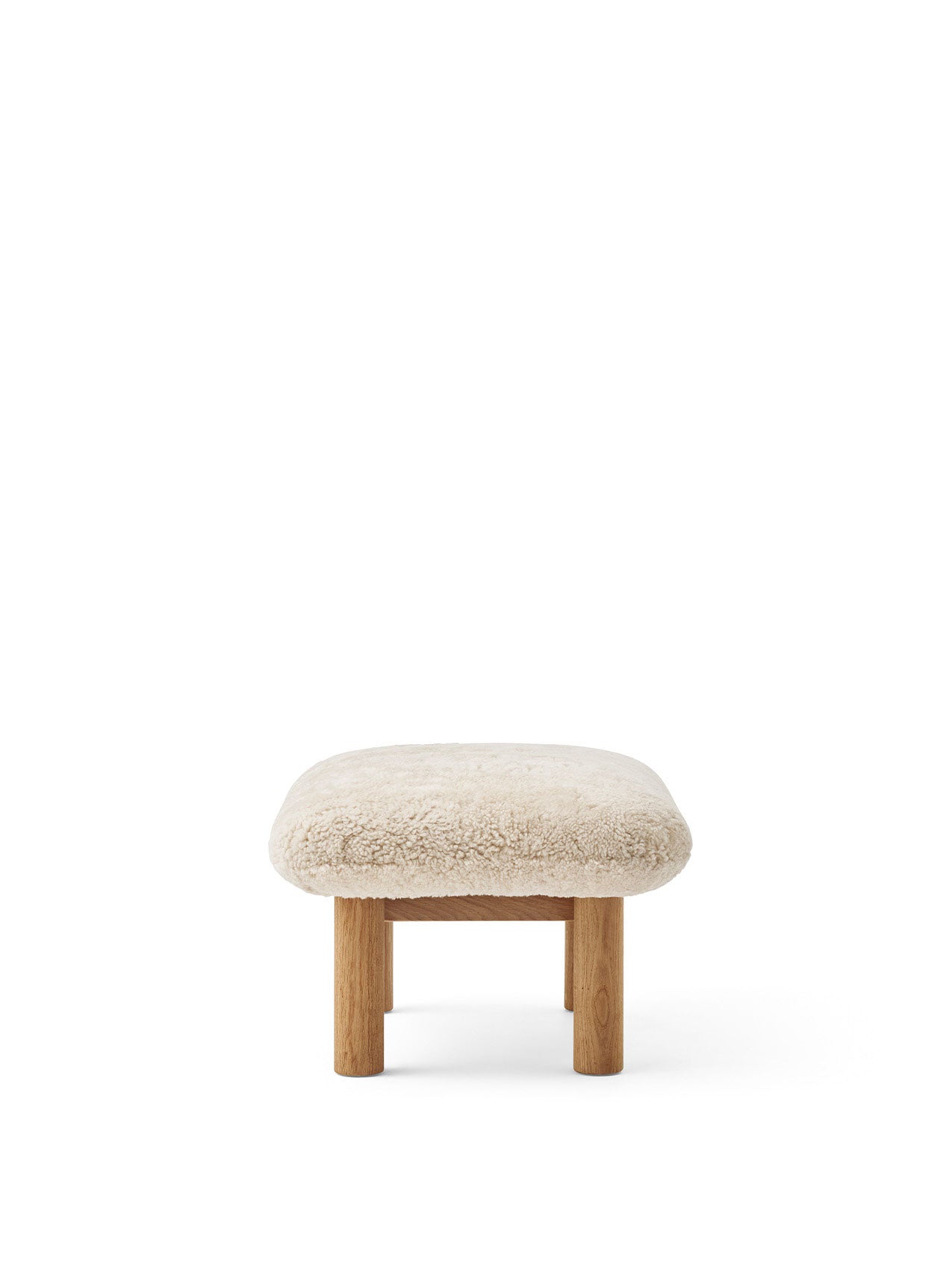 Brasilia Ottoman, Sheepskin-Ottomans-MENU Design Shop