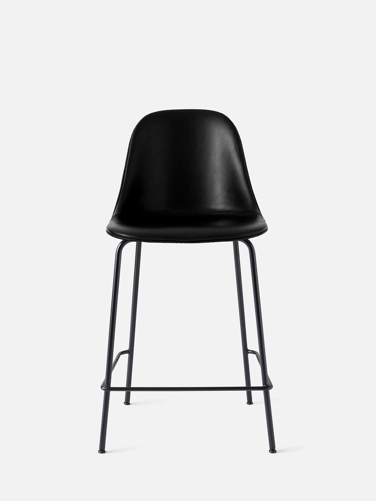 Harbour Side Chair, Upholstered-Chair-Norm Architects-Counter Height (Seat 24.8in H)/Black Steel-0842 Black/Dakar-menu-minimalist-modern-danish-design-home-decor
