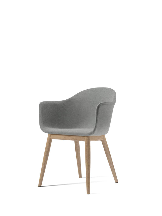 Harbour Dining Chair, Natural Oak, 0120 (Grey), Divina Melange