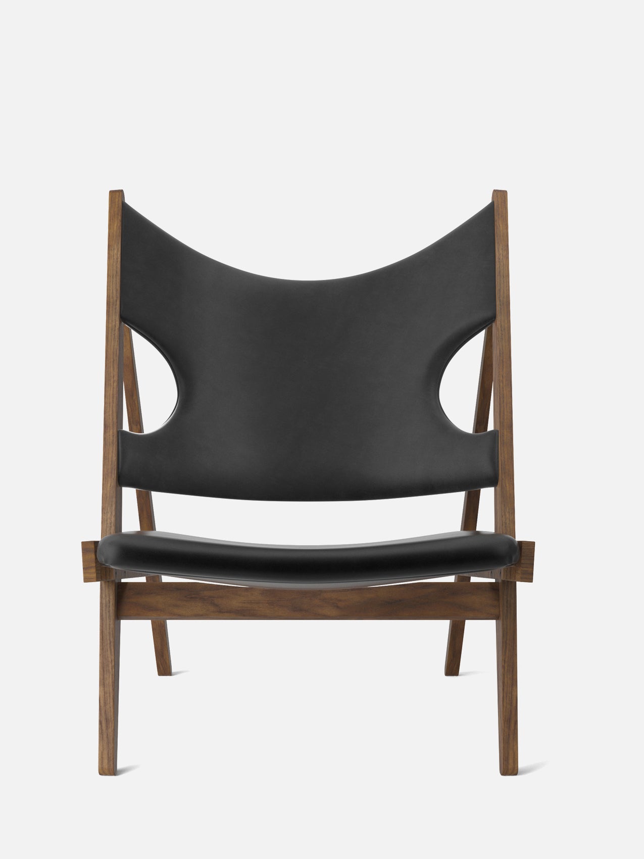 Knitting Chair-Lounge Chair-Ib Kofod-Larsen-Lounge Height (Seat 11.8in H)/Walnut-0842 Black/Dakar-menu-minimalist-modern-danish-design-home-decor
