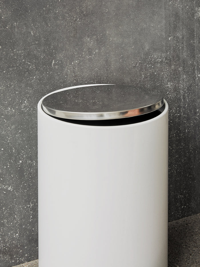 Bath Pedal Bin, White-Waste Bin-MENU Design Shop