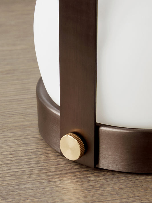 carrie led portable lamp black