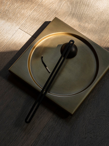 Audo Divot sculptural tray - Yellow