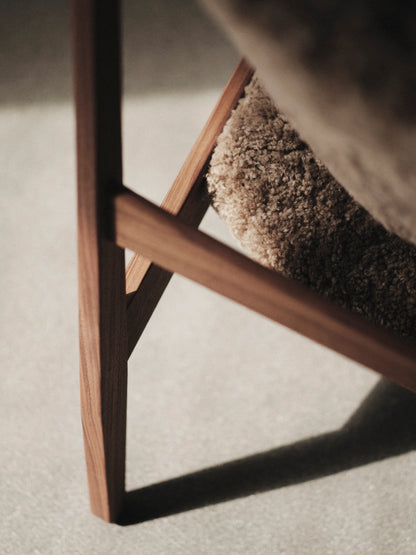 Knitting Chair, Sheepskin Upholstery-Lounge Chair-Ib Kofod-Larsen-menu-minimalist-modern-danish-design-home-decor