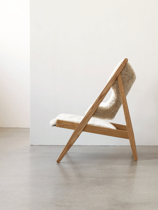 Knitting Chair, Sheepskin Upholstery-Lounge Chair-Ib Kofod-Larsen-menu-minimalist-modern-danish-design-home-decor