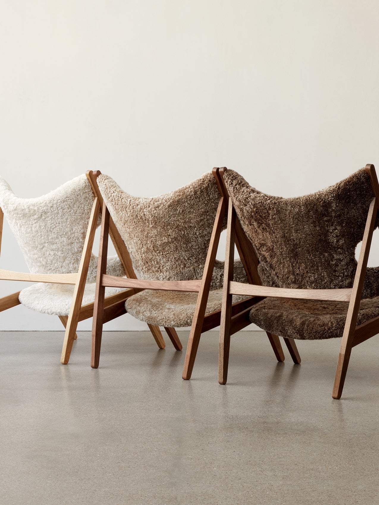 Knitting Chair, Sheepskin Upholstery-Lounge Chair-Ib Kofod-Larsen-menu-minimalist-modern-danish-design-home-decor