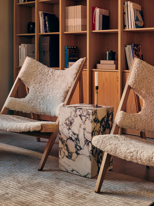 Knitting Chair, Sheepskin Upholstery-Lounge Chair-Ib Kofod-Larsen-menu-minimalist-modern-danish-design-home-decor