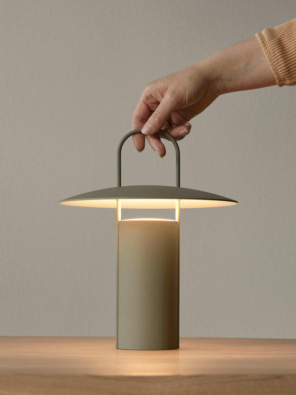 Menu Ray Portable Table Lamp, Dusty Green