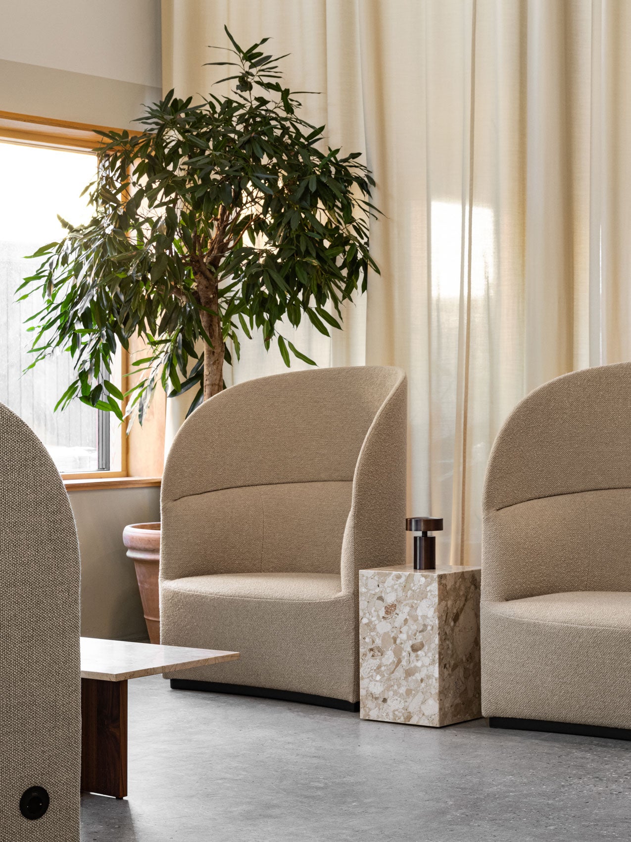 Tearoom, Lounge Chair, High Back w/US Power Outlet-Lounge Chair-MENU Design Shop