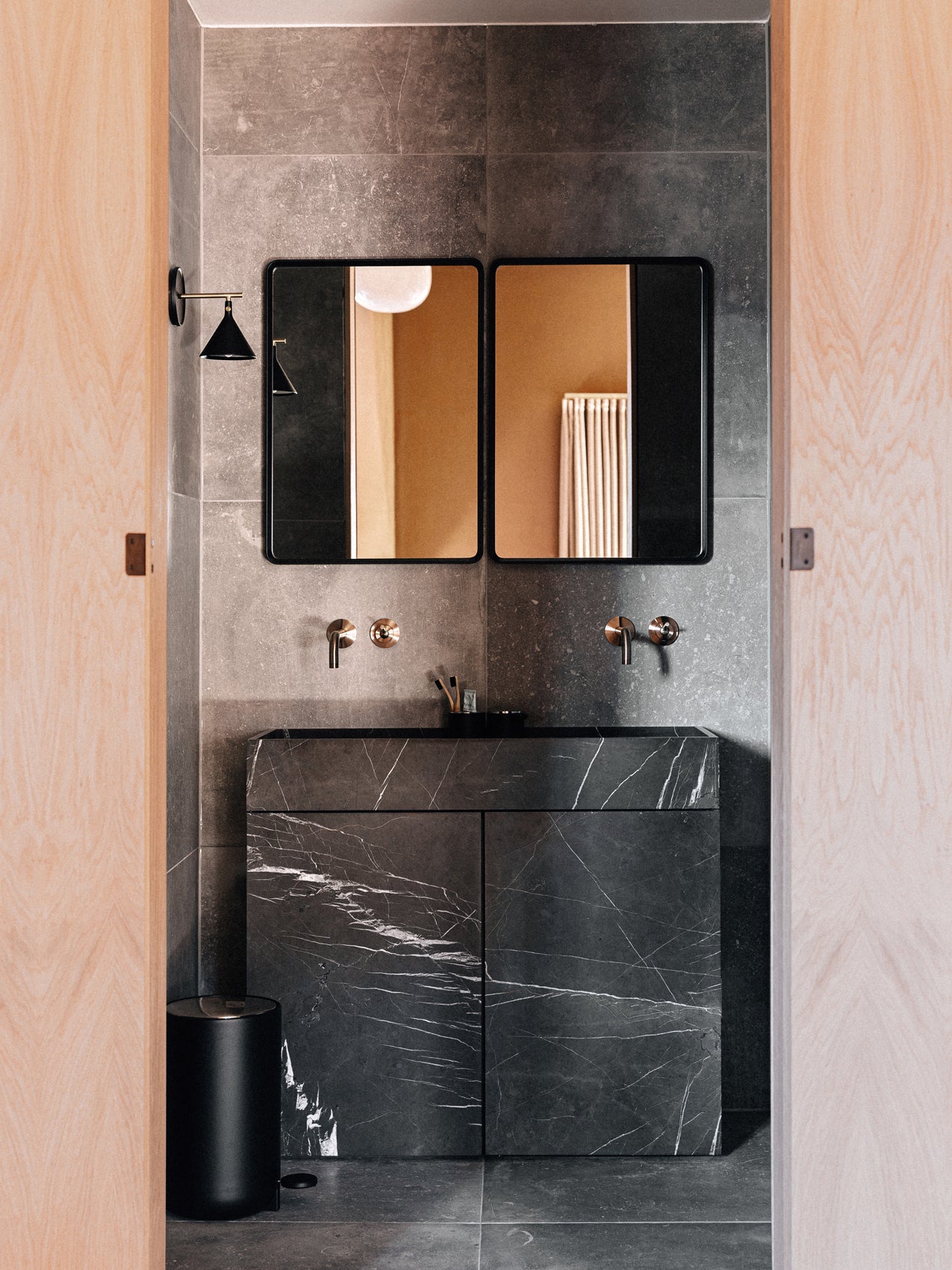 Bath Wall Mirror, Rectangular-Wall Mirror-Norm Architects-menu-minimalist-modern-danish-design-home-decor