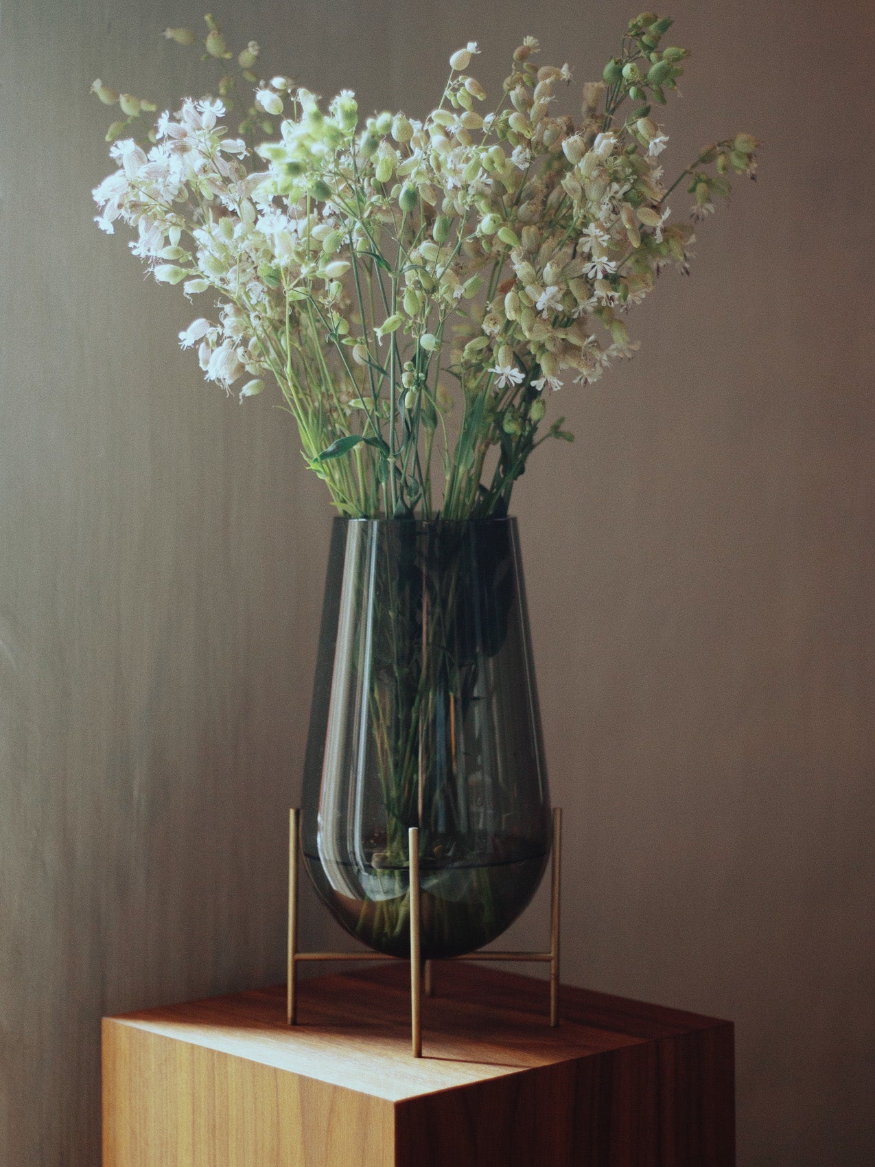 ktkt様専用 MENU Échasse vase， small， smoke-